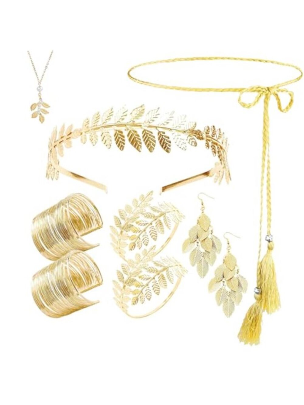 9PCS Greek Costume, Greek Goddess Costume Women, Greek Goddess Accessories with